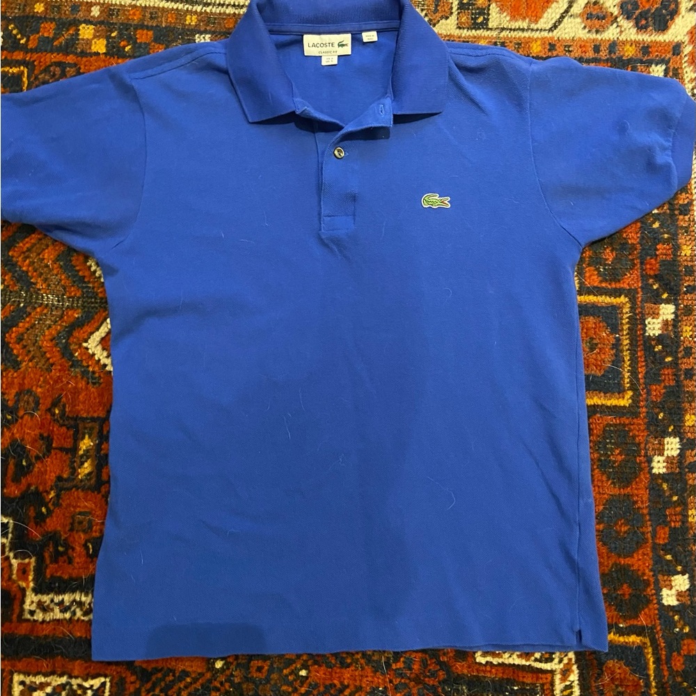 Lacoste men’s blue polo